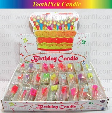 Letter and Number Toothpick Candle Set