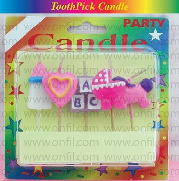 ToothPick Candle Set for new born baby