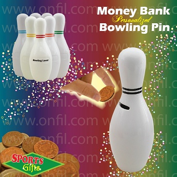 Bowling Pin Money Bank